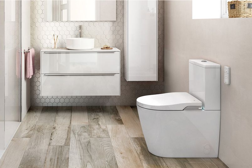 The In-Wash Inspira close-coupled smart toilet from Roca.