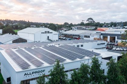 Allproof’s new solar panels save 50 tonnes of CO² every year