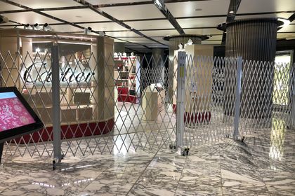 The Australian Trellis Door Company fencing at Cartier store
