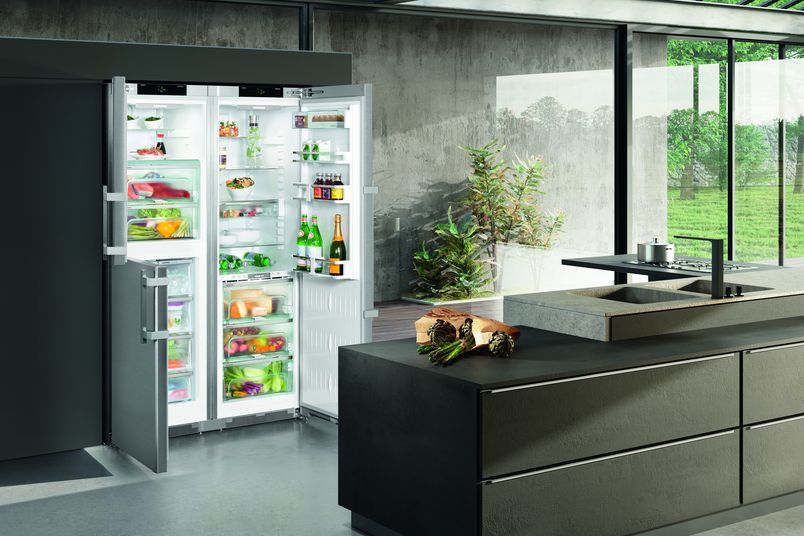 Liebherr's SBSes 8474 side-by-side fridge-freezer has Biofresh, keeping food fresh for longer.