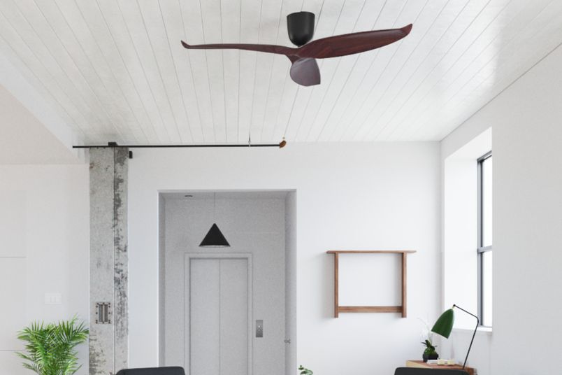 Organic design meets superior performance with the AE3+ DC ceiling fan by Aeratron.