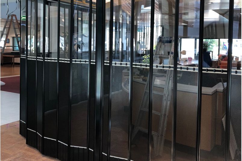 The FC1 bifold door closure system at the Australian National University.