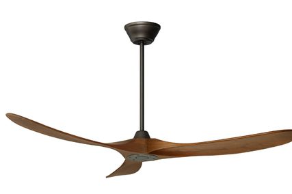 Ceiling fan – Milano Slider in aged pewter and light walnut