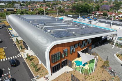 The new contemporary Ashfield Aquatic Centre