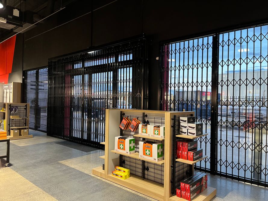S05 retractable security screens at ARB store