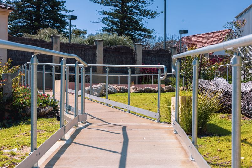 Moddex’s Assistrail is a compliant railing and balustrade system.